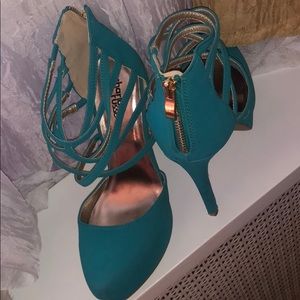 Aqua Blue Charlotte Russe Pumps